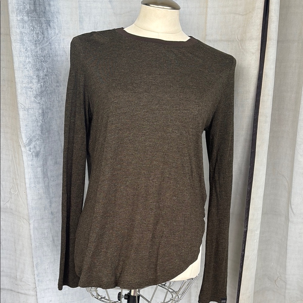Scotch & Soda Brown Long Sleeve Blouse